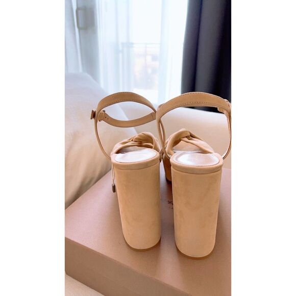 GIANVITO ROSSI 110 twisted suede platform sandals 42 - Picture 7 of 13